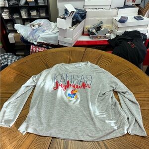Champion Gray KU Jayhawks Athleticwear Shirt